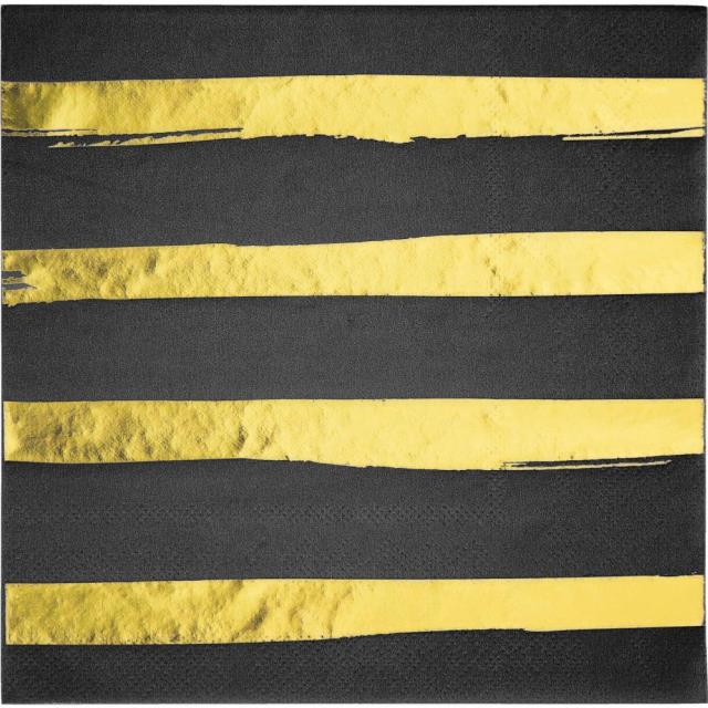 Rental store for BLACK FOIL LUNCH NAPKIN - 16 PK in State College PA