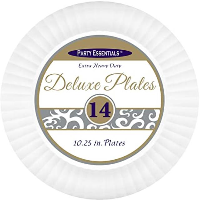 Rental store for DELUXE PLASTIC 10.25  PLATE, WT - 40 PK in State College PA