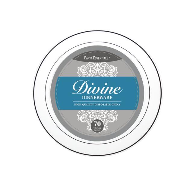 Rental store for DELUXE PLASTIC 6  PLATE, WH SLV- 70CT in State College PA